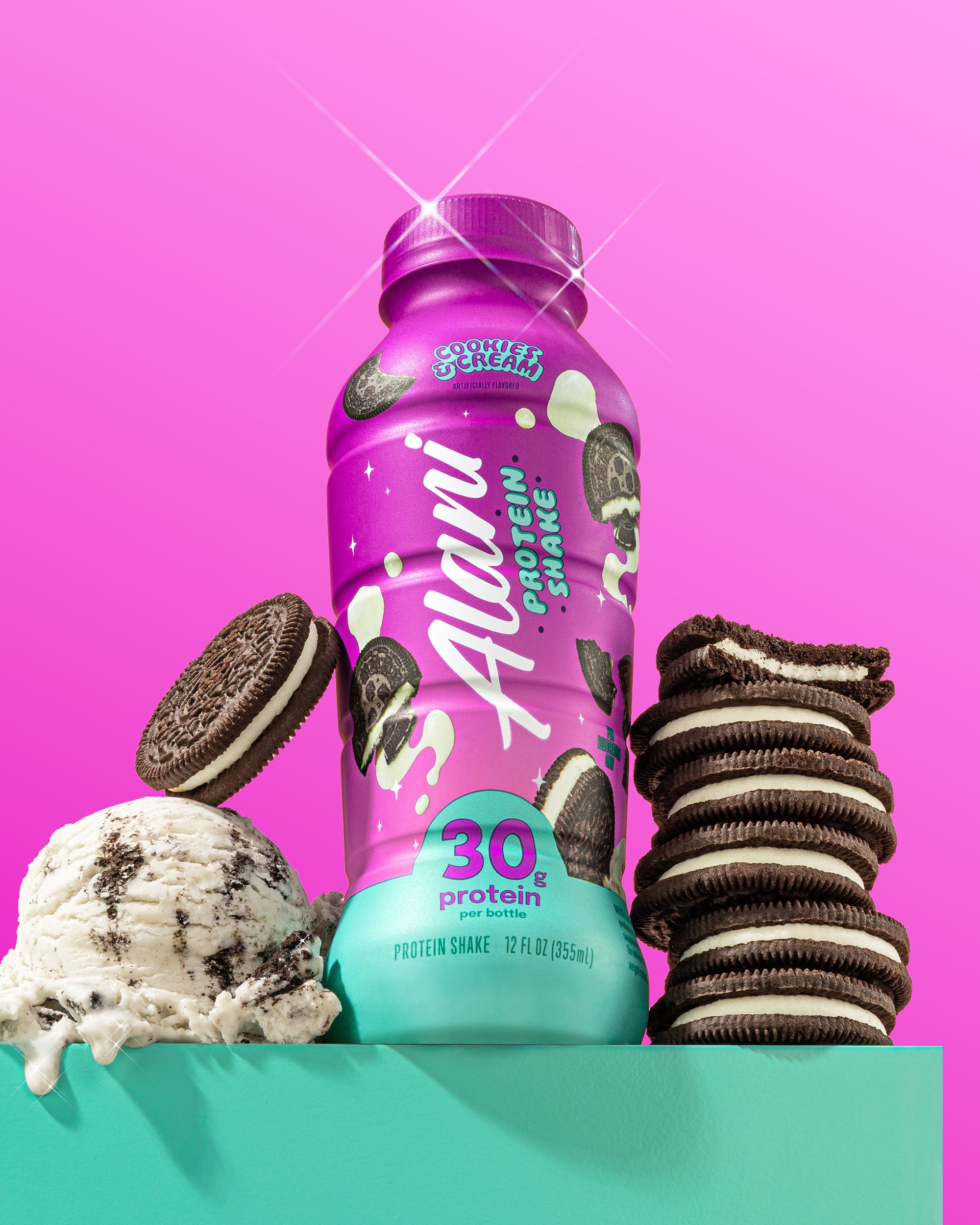 Alani Nu Featured 30g protein shake - cookies & cream - Image 3